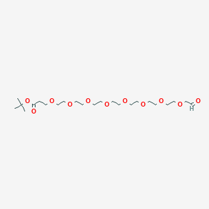 Chemical structure of tert-Butyl 1-oxo-3,6,9,12,15,18,21,24-octaoxaheptacosan-27-oate