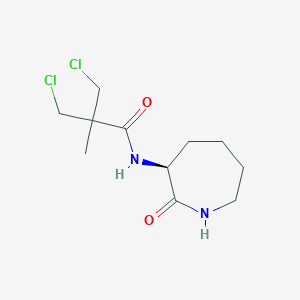 Chemical structure of tert-Butyl 2-amino-2-(pyridin-3-yl)acetate dihydrochloride