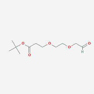 Chemical structure of tert-Butyl 3-(2-(2-oxoethoxy)ethoxy)propanoate