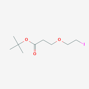 Chemical structure of tert-Butyl 3-(2-iodoethoxy)propanoate