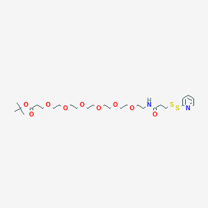 Chemical structure of SPDP-PEG6-t-butyl ester
