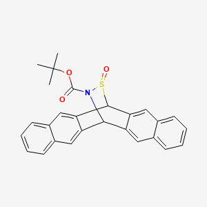 Chemical structure of Pentacene-N-sulfinyl-tert-butylcarbamate