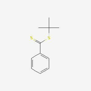 Chemical structure of tert-Butyl benzodithioate