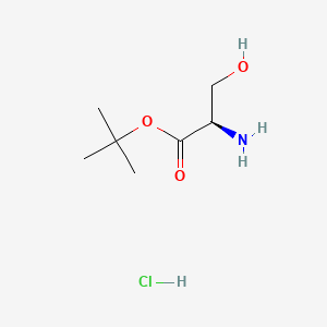 Chemical structure of tert-Butyl D-serinate hydrochloride
