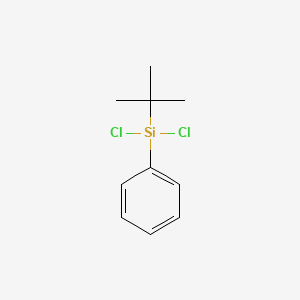 Chemical structure of tert-Butyldichloro(phenyl)silane