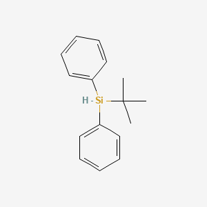 Chemical structure of tert-Butyldiphenylsilane
