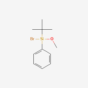 Chemical structure of tert-Butylmethoxyphenylsilyl bromide
