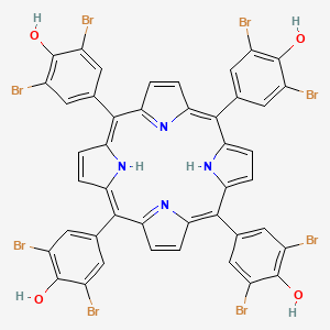 Chemical structure of Tetra(3,5-dibromo-4-hydroxyphenyl)porphyrin