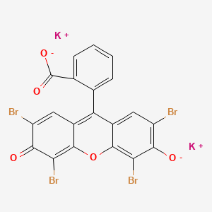 Chemical structure of Acid Red 87 potassium