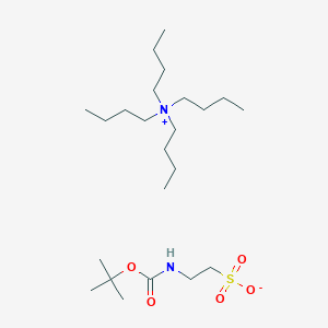 Chemical structure of Tetrabutylammonium 2-(Boc-amino)ethanesulfonate