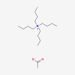Chemical structure of Tetrabutylammonium acetate