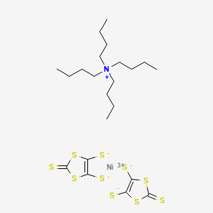Chemical structure of Tetrabutylammonium bis(1,3-dithiole-2-thione-4,5-dithiolato)nickel(III) complex