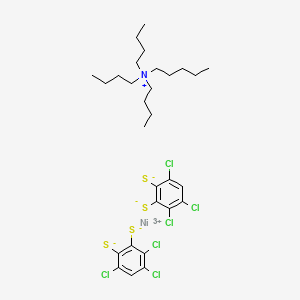 Chemical structure of Tetrabutylammonium bis(3,4,6-trichloro-1,2-benzenedithiolato)nickelate