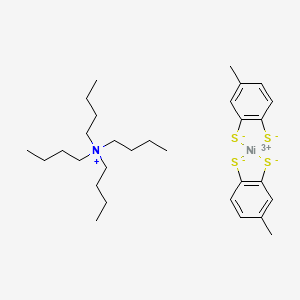 Chemical structure of Tetrabutylammonium bis(4-methyl-1,2-benzenedithiolato)nickelate