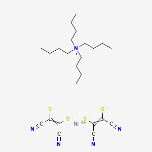 Chemical structure of Tetrabutylammonium bis(maleonitriledithiolato)nickel(III) complex