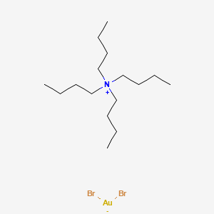 Chemical structure of Tetrabutylammonium Dibromoaurate