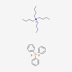 Chemical structure of Tetrabutylammonium Difluorotriphenylsilicate
