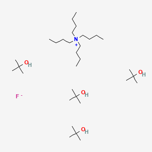 Chemical structure of 2-Methylpropan-2-ol;tetrabutylammonium;fluoride