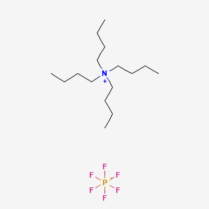 Chemical structure of Tetrabutylammonium hexafluorophosphate(V)