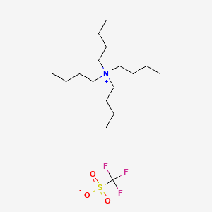 Chemical structure of Tetrabutylammonium trifluoromethanesulfonate