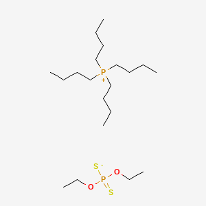 Chemical structure of Tetrabutylphosphonium O,O-diethyl Phosphorodithioate