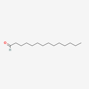 Chemical structure of Tetradecanal