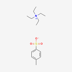 Chemical structure of Tetraethylammonium p-toluenesulphonate
