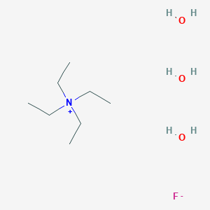 Chemical structure of Tetraethylammonium fluoride trihydrate