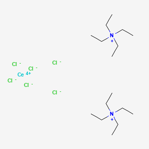 Chemical structure of Tetraethylammonium hexachlorocerate(IV)