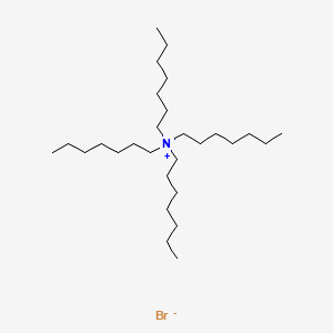 Chemical structure of Tetraheptylammonium bromide