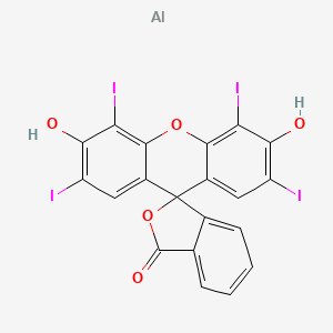 Chemical structure of Tetraiodofluorescein (Aluminum)