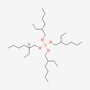 Chemical structure of Tetra-(2-ethylhexoxy)silane
