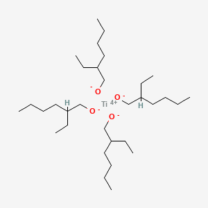 Chemical structure of Tetrakis(2-ethylhexyl) titanate