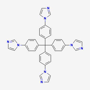 Chemical structure of Tetrakis[4-(1-imidazolyl)phenyl]methane
