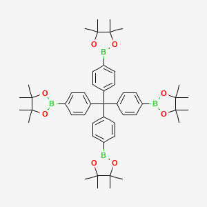 Chemical structure of Tetrakis(4-(4,4,5,5-tetramethyl-1,3,2-dioxaborolan-2-yl)phenyl)methane