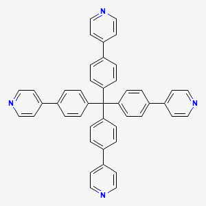 Chemical structure of Tetrakis(4-(pyridin-4-yl)phenyl)methane