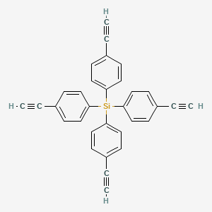 Chemical structure of Tetrakis(4-ethynylphenyl)silane