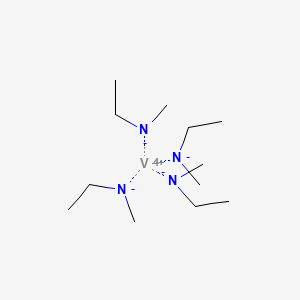 Chemical structure of Tetrakis(ethylmethylamino)vanadium(IV)