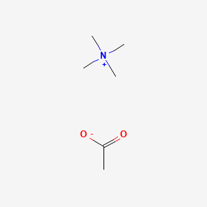 Chemical structure of Tetramethylammonium acetate