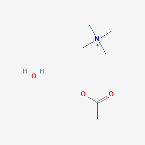 Chemical structure of Tetramethylammonium acetate hydrate