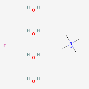 Chemical structure of Tetramethylammonium fluoride tetrahydrate