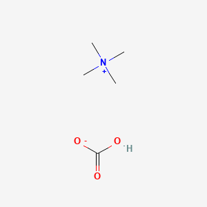Chemical structure of Tetramethylammonium hydrogencarbonate