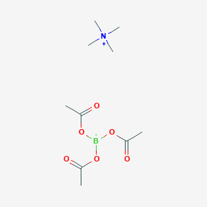 Chemical structure of Tetramethylammonium triacetoxyborohydride