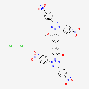 Chemical structure of Tetranitroblue tetrazolium chloride