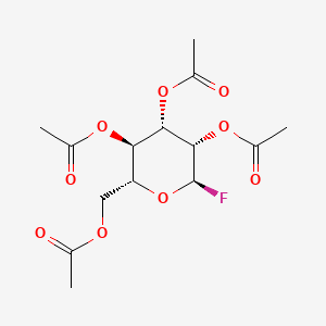 Chemical structure of Tetra-O-acetyl-α-D-mannopyranosyl fluoride