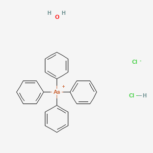 Chemical structure of Tetraphenylarsonium chloride hydrochloride hydrate