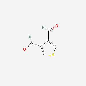 Chemical structure of Thiophene-3,4-dicarbaldehyde