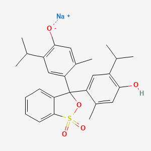 Chemical structure of Thymol Blue (sodium)