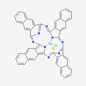 Chemical structure of Tin(iv) 2,3-naphthalocyanine dichloride