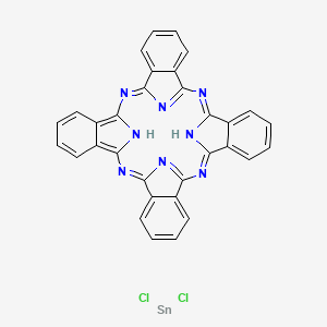 Chemical structure of Tin(IV)phthalocyanine dichloride